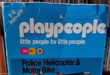 Playmobil Playpeople 1765v2 Helicóptero y moto de policía – Marx Toys Reino Unido 1979 – El Mundo Click Playmobil Playpeople 1765v2 Helicóptero y moto de policía