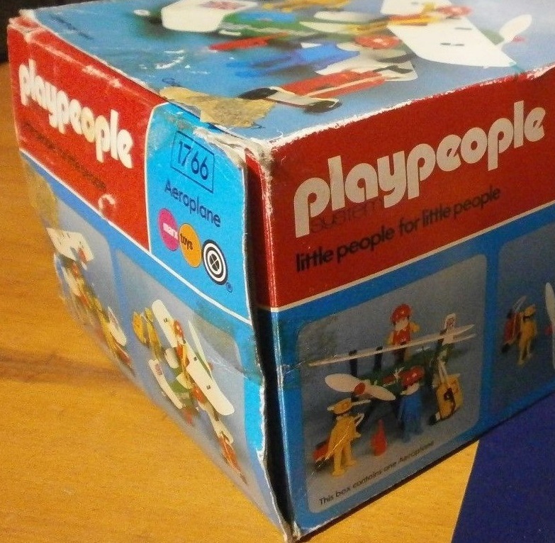 Playmobil Playmobil Playpeople 1766 Biplano - Marx Toys Reino Unido 1978 - El Mundo Click 2 Playmobil Playpeople 1766 Biplano