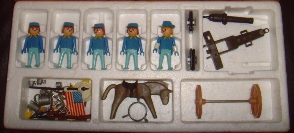 Playmobil Playmobil Playpeople 1770 Superset de la caballería de EE. UU. - Marx Toys Reino Unido 1977 - El Mundo Click 2 Playmobil Playpeople 1770 Superset de la caballería de EE. UU.