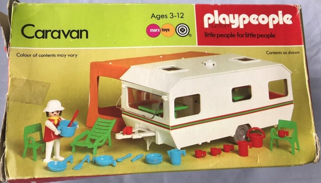 Playmobil Playmobil Playpeople 1788 Caravana - Marx Toys Reino Unido 1978 - El Mundo Click 1 Playmobil Playpeople 1788 Caravana