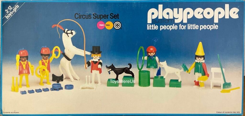 Playmobil Playmobil Playpeople 1790 Superset de circo - Marx Toys Reino Unido 1979 - El Mundo Click 1 Playmobil Playpeople 1790 Superset de circo