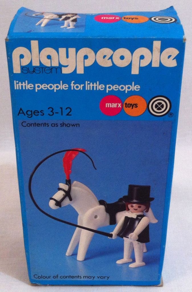 Playmobil Playmobil Playpeople 1792 Domador de caballos del circo - Marx Toys Reino Unido 1979 - El Mundo Click 1 Playmobil Playpeople 1792 Domador de caballos del circo